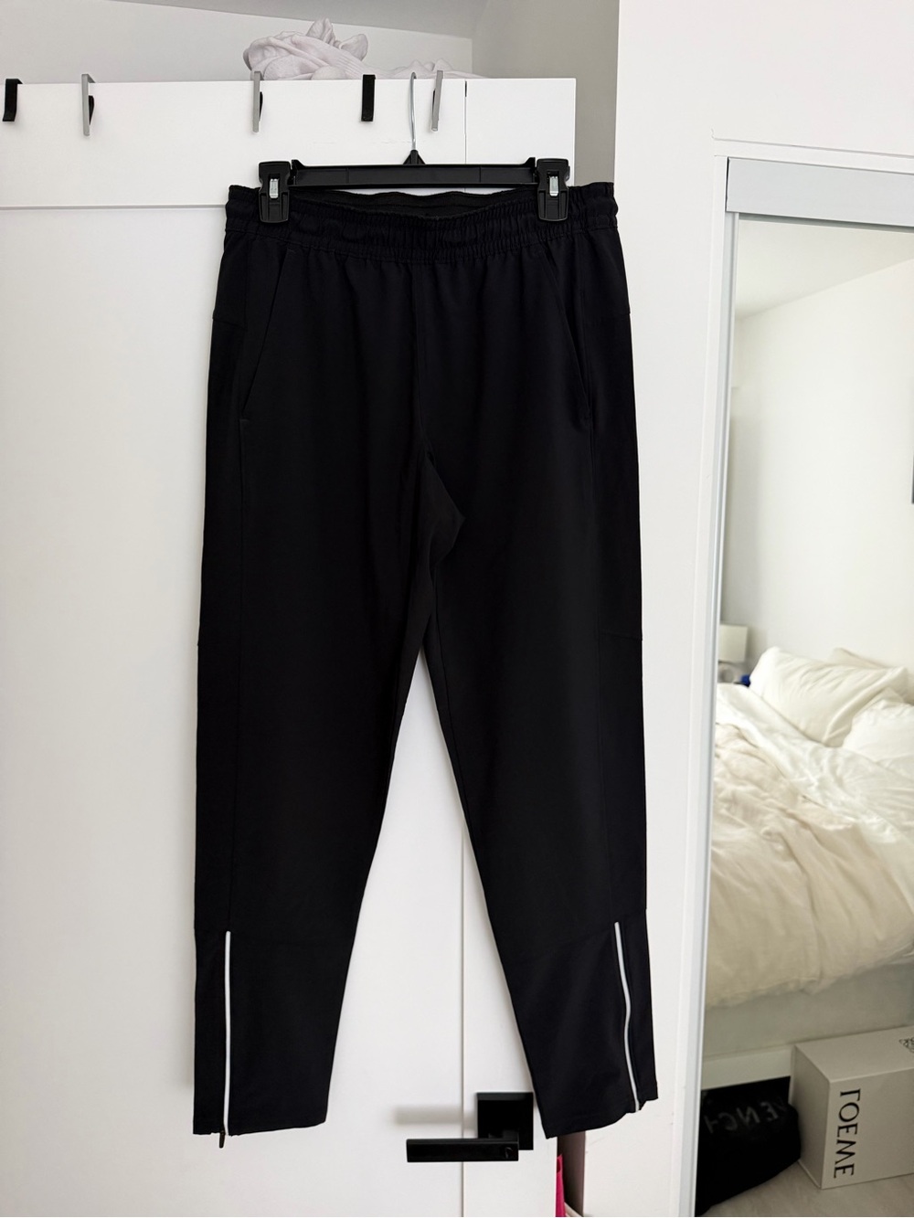 Zella Black Men's Jogger Pants with Ankle Zippers